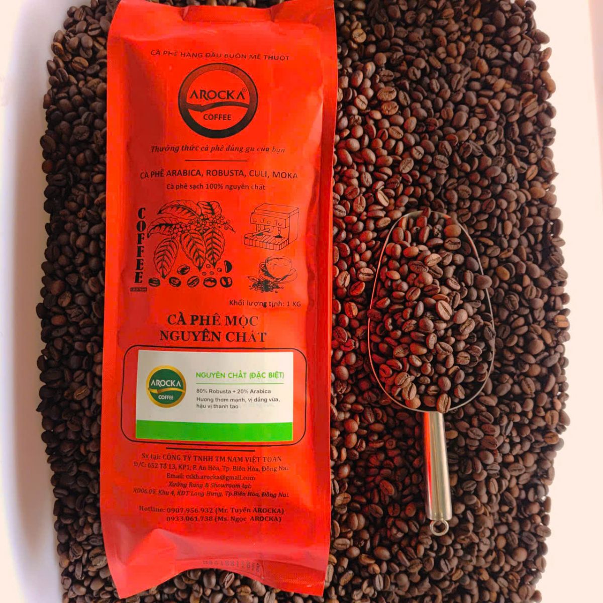 cafe hạt pha máy tại tphcm của arocka