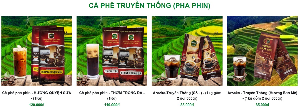 cà phê truyền thống pha phin