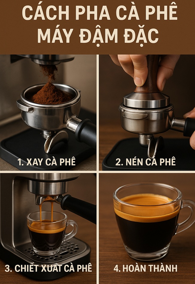 cách pha cà phê đậm đặc