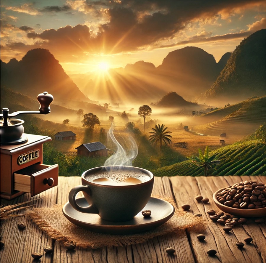 cafe rang xay long an