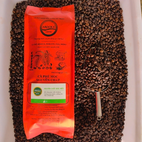 Cà phê hạt rang mộc - (ĐẶC BIỆT 80/20) (1Kg)