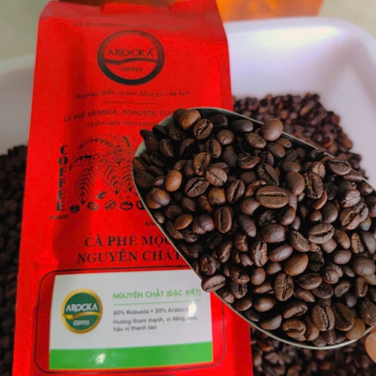 Cà phê hạt rang mộc - (ĐẶC BIỆT 80/20) (1Kg)