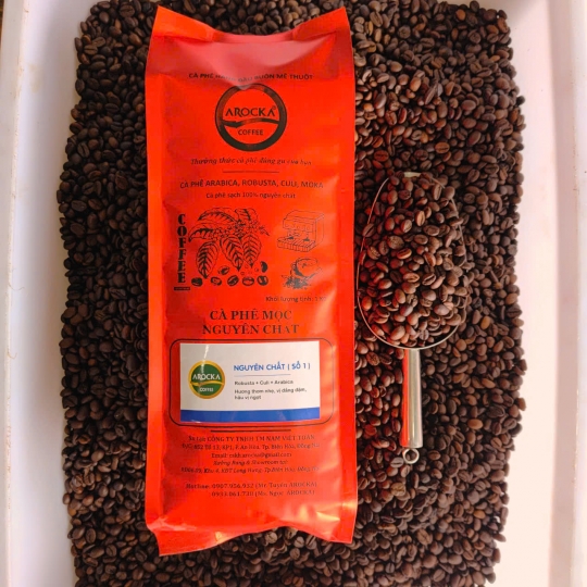 Cà phê hạt rang mộc - Ng.Chất (SỐ 1) (1Kg)
