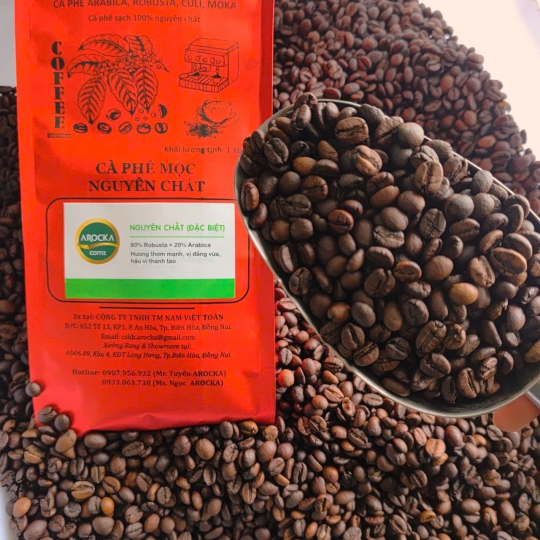 Cà phê hạt rang mộc - (ĐẶC BIỆT 80/20) (1Kg)