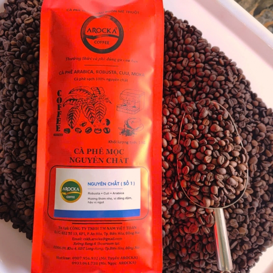 Cà phê hạt rang mộc - Ng.Chất (SỐ 1) (1Kg)