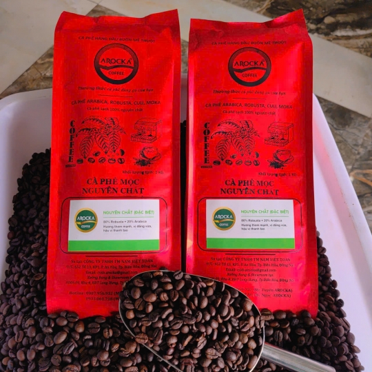 Cà phê hạt rang mộc - (ĐẶC BIỆT 80/20) (1Kg)