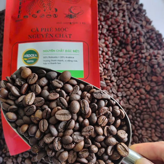 Cà phê hạt rang mộc - (ĐẶC BIỆT 80/20) (1Kg)
