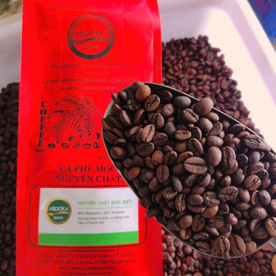 Cà phê hạt rang mộc - (ĐẶC BIỆT 80/20) (1Kg)