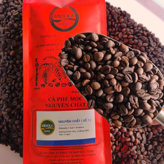 Cà phê hạt rang mộc - Ng.Chất (SỐ 1) (1Kg)