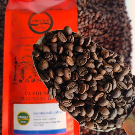 Cà phê hạt rang mộc - Ng.Chất (SỐ 1) (1Kg)