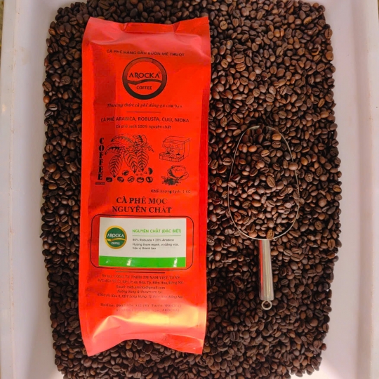 Cà phê hạt rang mộc - (ĐẶC BIỆT 80/20) (1Kg)