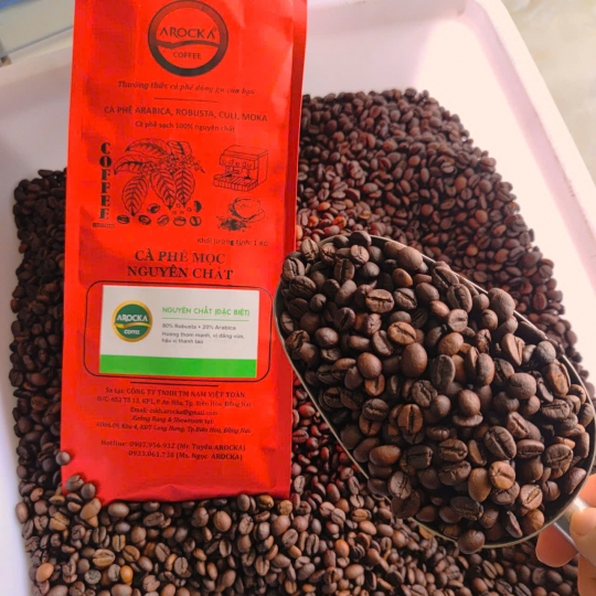 Cà phê hạt rang mộc - (ĐẶC BIỆT 80/20) (1Kg)