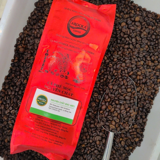 Cà phê hạt rang mộc - (ĐẶC BIỆT 80/20) (1Kg)