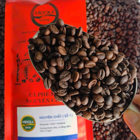 Cà phê hạt rang mộc - Ng.Chất (SỐ 1) (1Kg)